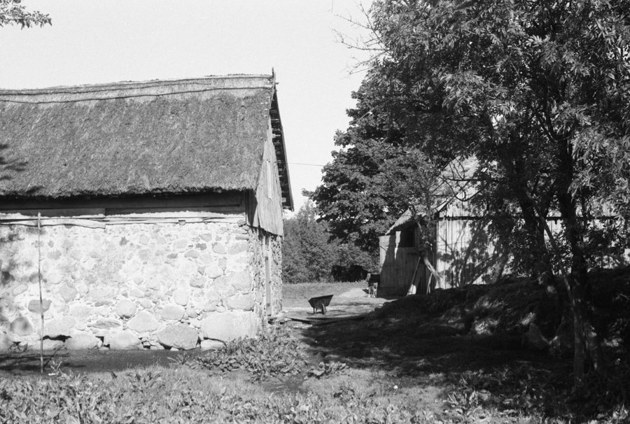 Traditional village homestead in Burniszki