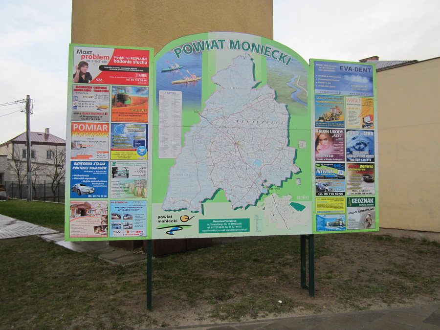 Plan powiatu monieckiego